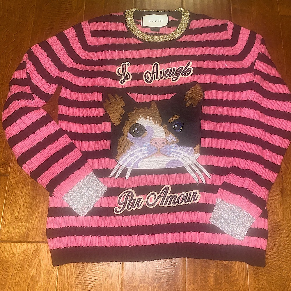 AUTHENTIC GUCCI CAT SWEATER
